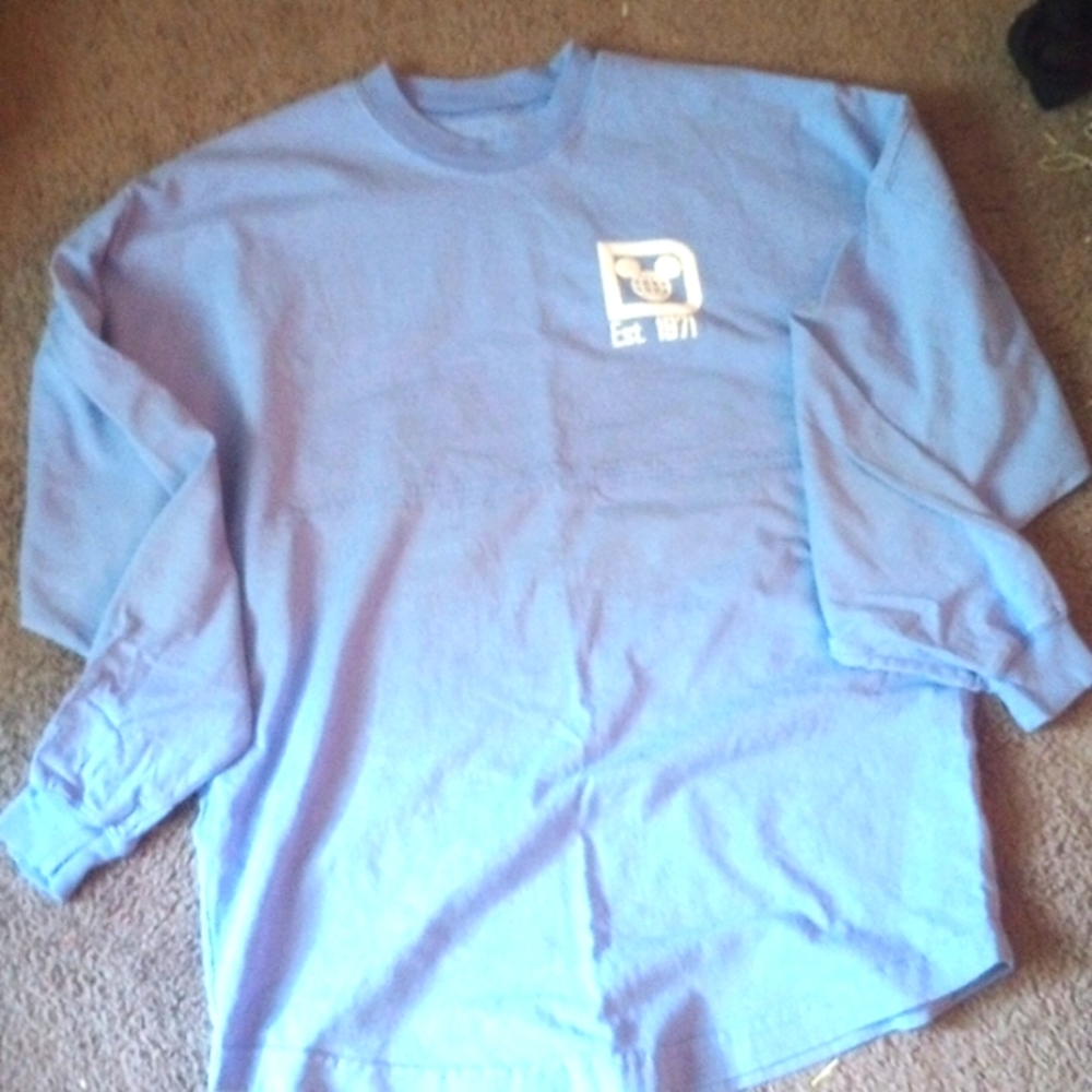 COPY - Light purple Disney long sleeve shirt. Walt Disney spirit jersey
